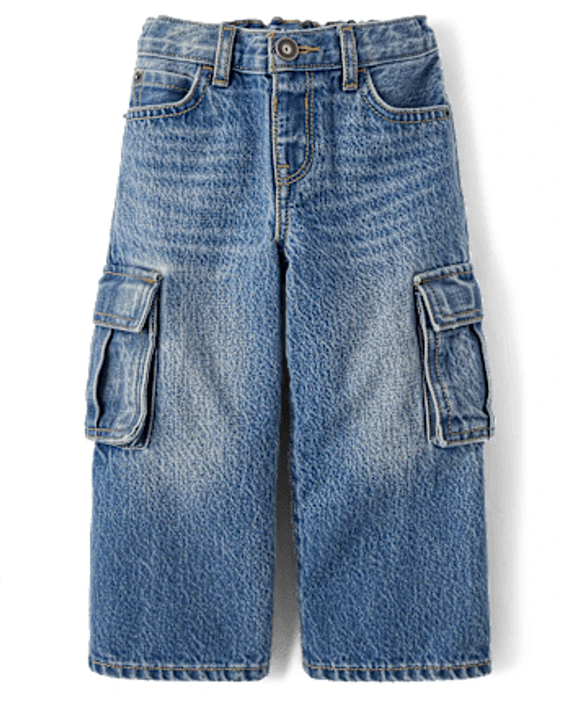 Baby And Toddler Baggy Cargo Jeans