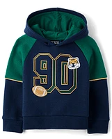 Baby And Toddler Boys Embroidered Varsity Premium Fleece Hoodie