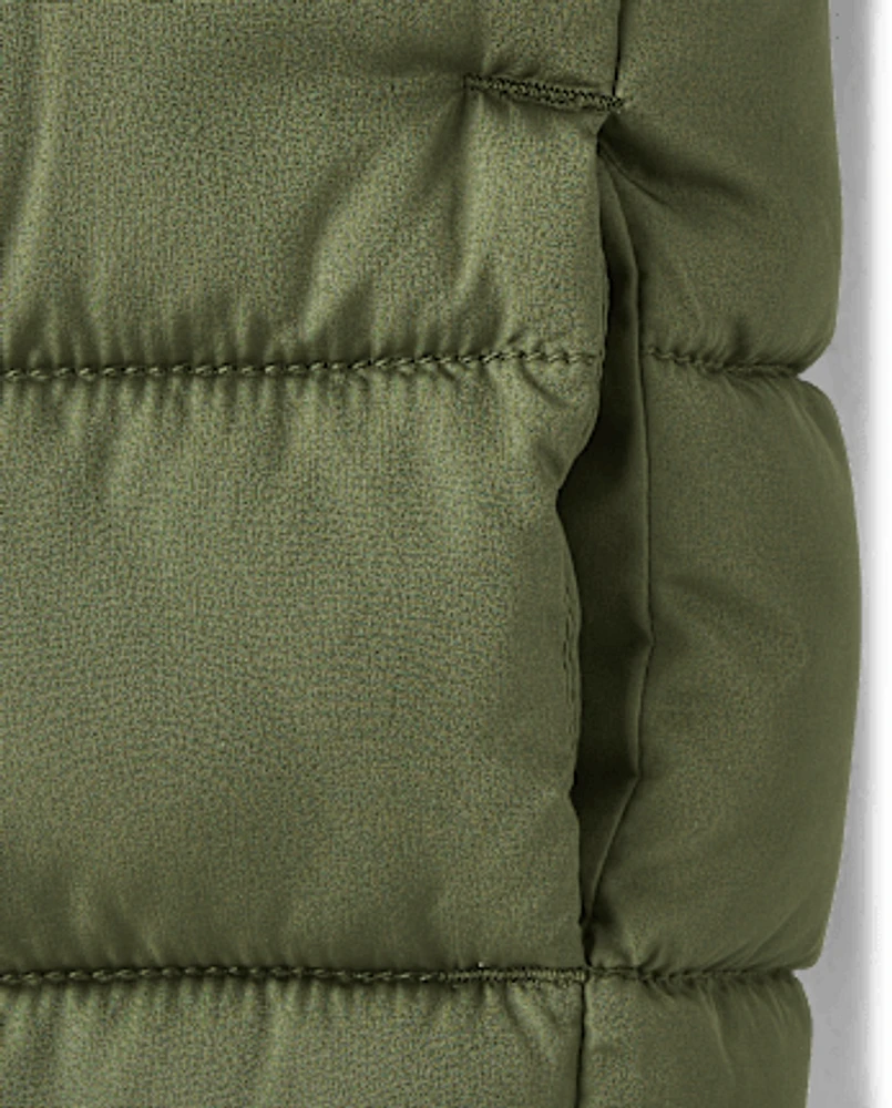 Toddler Boys Hooded Puffer Jacket