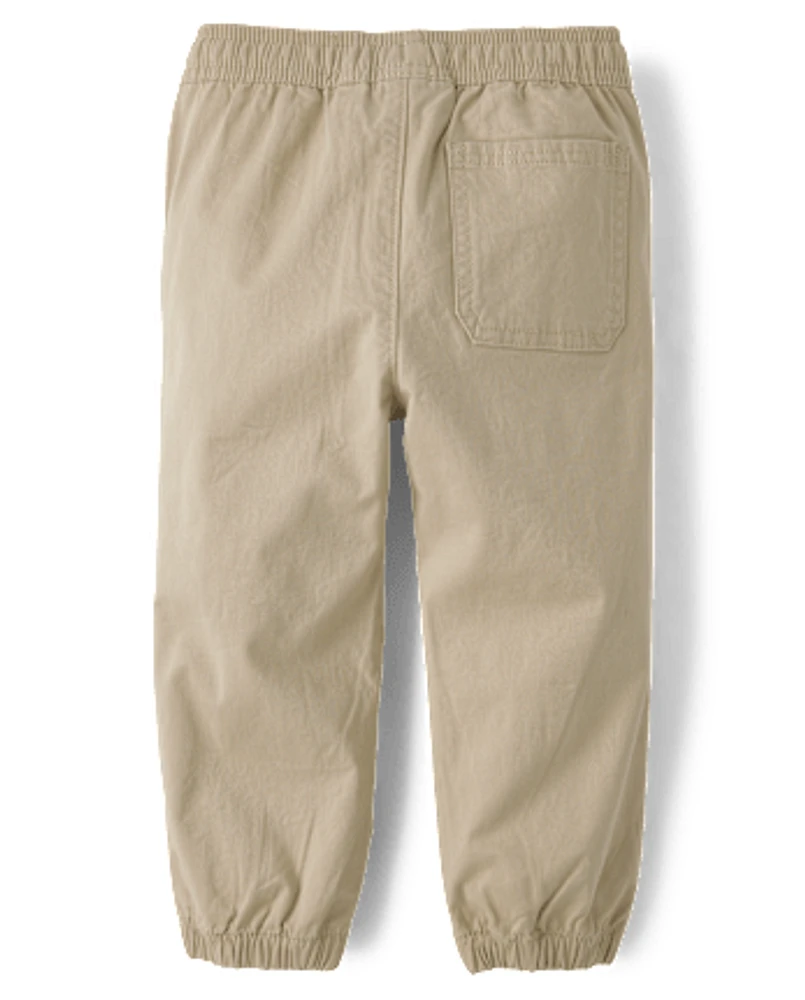 Baby And Toddler Embroidered Varsity Pull On Jogger Pants