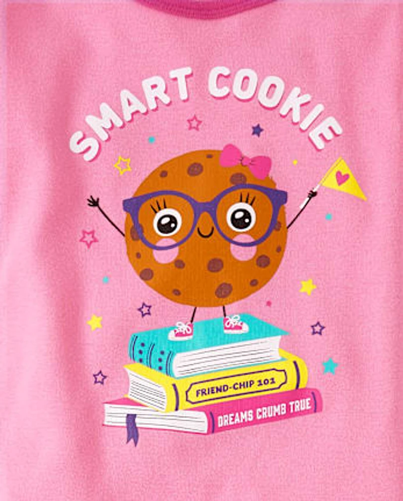 Baby And Toddler Girls Smart Cookie Snug Fit Cotton Pajamas
