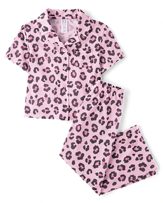 Girls Leopard Pajamas
