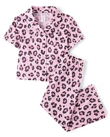 Girls Leopard Pajamas