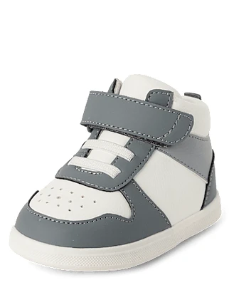 Baby And Toddler Boys First Steps Colorblock High Top Sneakers