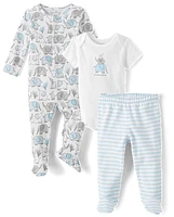 Baby Boys Elephant 3-Piece Take Me Home Set