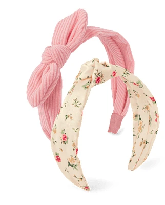 Girls Floral Headband 2-Pack