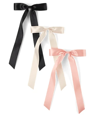Girls Bow Hair Clip 3-Pack