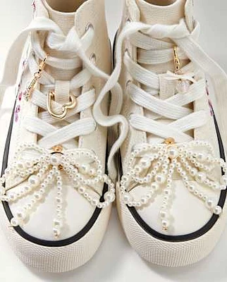 Girls Bow Shoelace Charm 5-Pack