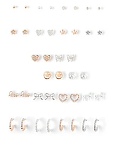 Girls Heart Earrings 20-Pack