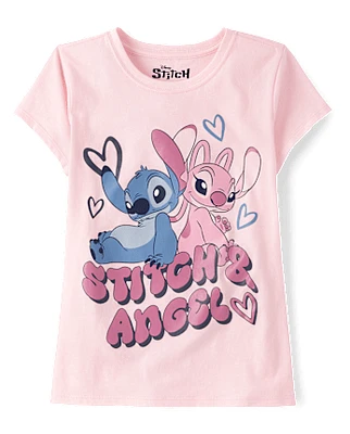 Girls Stitch™ and Angel Graphic Tee