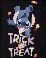 Girls Trick Or Treat Stitch Graphic Tee