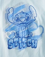 Girls Airbrush Stitch Graphic Tee
