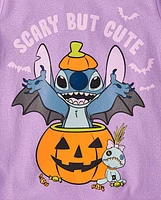 Toddler Girls Scary But Cute Stitch Graphic Tee