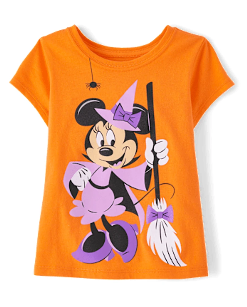 Toddler Girls Witch Minnie Graphic Tee