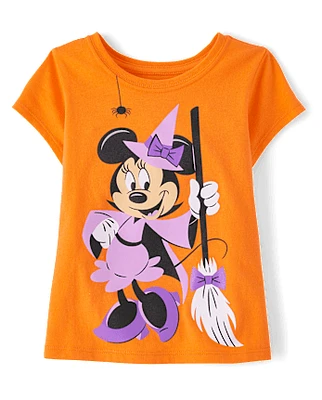 Toddler Girls Witch Minnie Graphic Tee
