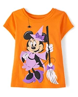 Toddler Girls Witch Minnie Graphic Tee