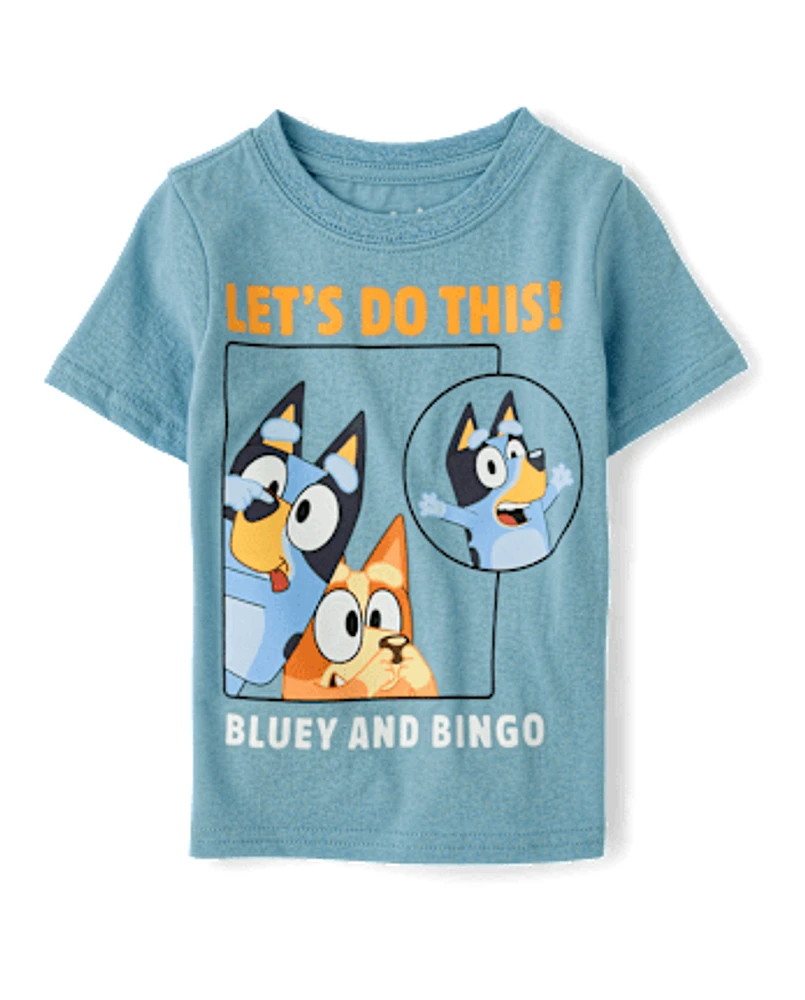 Toddler Boys Let's Do This Bluey And Bingo Graphic Tee