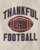 Boys Thankful 4 Football Graphic Tee