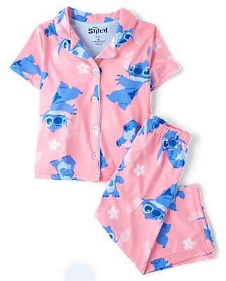 Girls Lilo And Stitch Pajamas