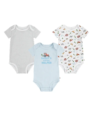Baby Boys Huggies Truck Bodysuit 3-Pack