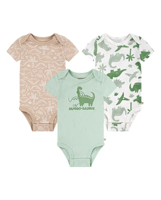 Baby Boys Huggies Dinosaur Bodysuit 3-Pack