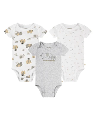 Baby Huggies Elephant Bodysuit 3-Pack