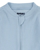 Baby Boys Huggies Ribbed Footed Coverall