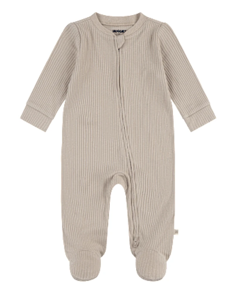Baby Huggies Ribbed Footed Coverall