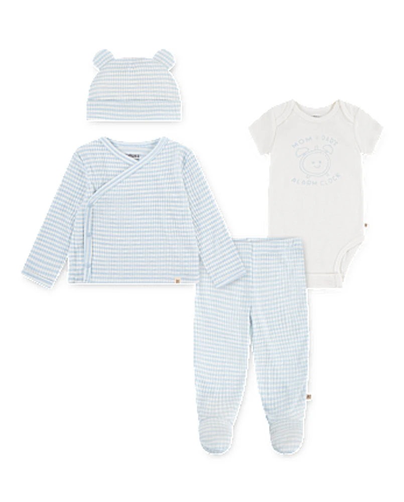 Baby Boys Huggies Gingham 4-Piece Take Me Home Set