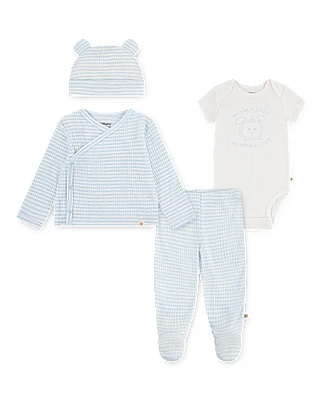 Baby Boys Huggies Gingham 4-Piece Take Me Home Set
