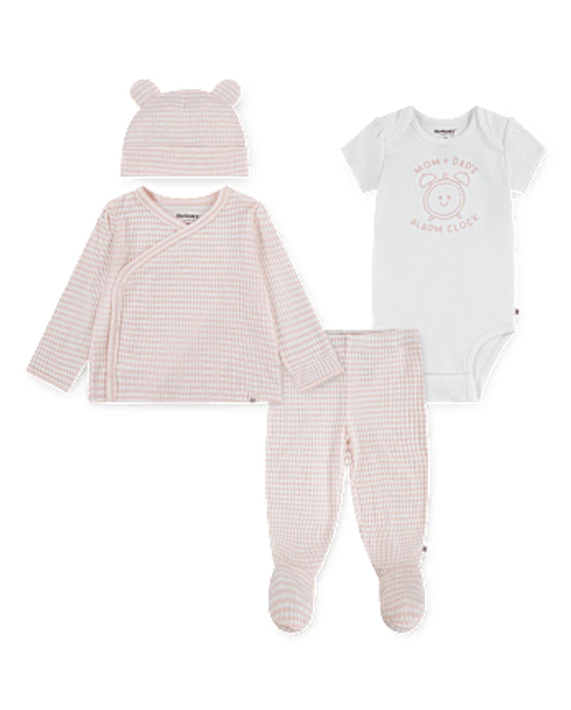 Baby Girls Huggies Gingham 4-Piece Take Me Home Set