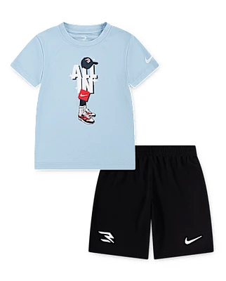 Boys Nike 3BRAND by Russell Wilson Graphic 2-Piece Outfit Set