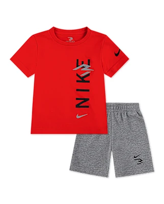 Toddler Boys Nike 3BRAND by Russell Wilson Graphic 2-Piece Outfit Set