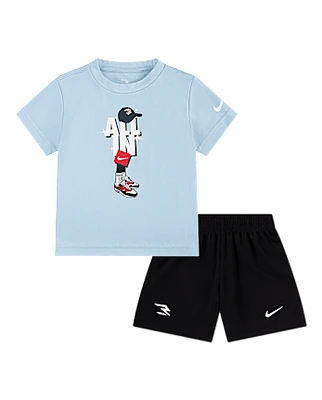 Toddler Boys Nike 3BRAND by Russell Wilson All Graphic 2-Piece Outfit Set