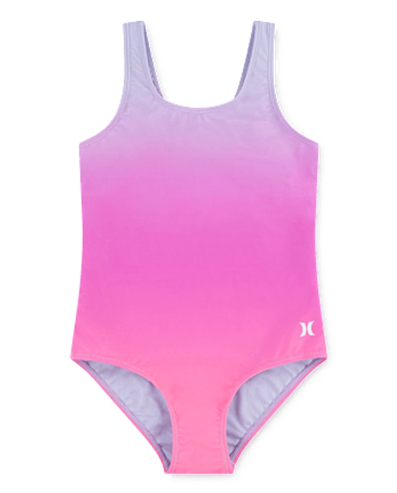 Girls Hurley Gradient One Piece Swimsuit
