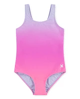 Girls Hurley Gradient One Piece Swimsuit