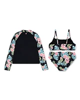 Girls Hurley Tropical 3-Piece Swimsuit