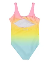 Girls Hurley Rainbow Gradient One Piece Swimsuit