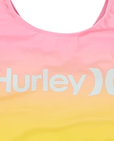 Girls Hurley Rainbow Gradient One Piece Swimsuit