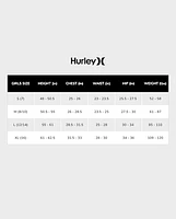 Girls Hurley™ Rainbow Gradient One Piece Swimsuit