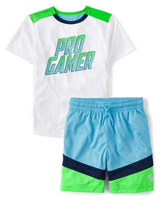 Boys Pro Gamer Performance 2-Piece Outfit Set