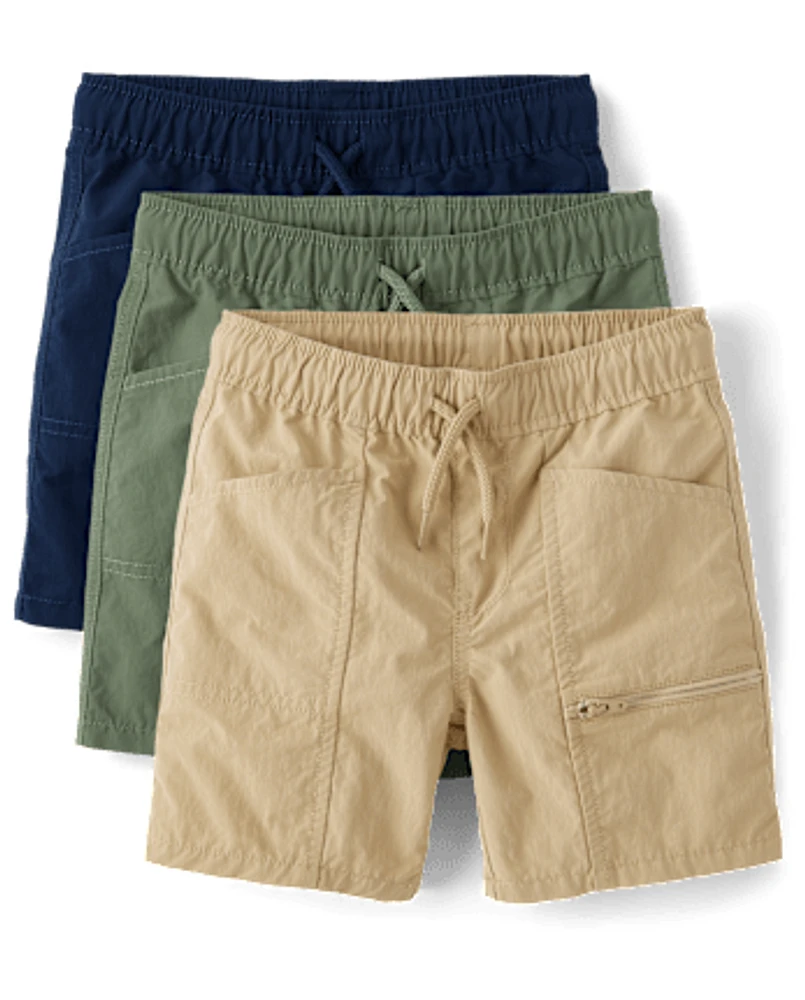 Boys Quick Dry Pool To Play Cargo Shorts -Pack