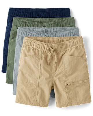 Boys Quick Dry Pool To Play Cargo Shorts -Pack