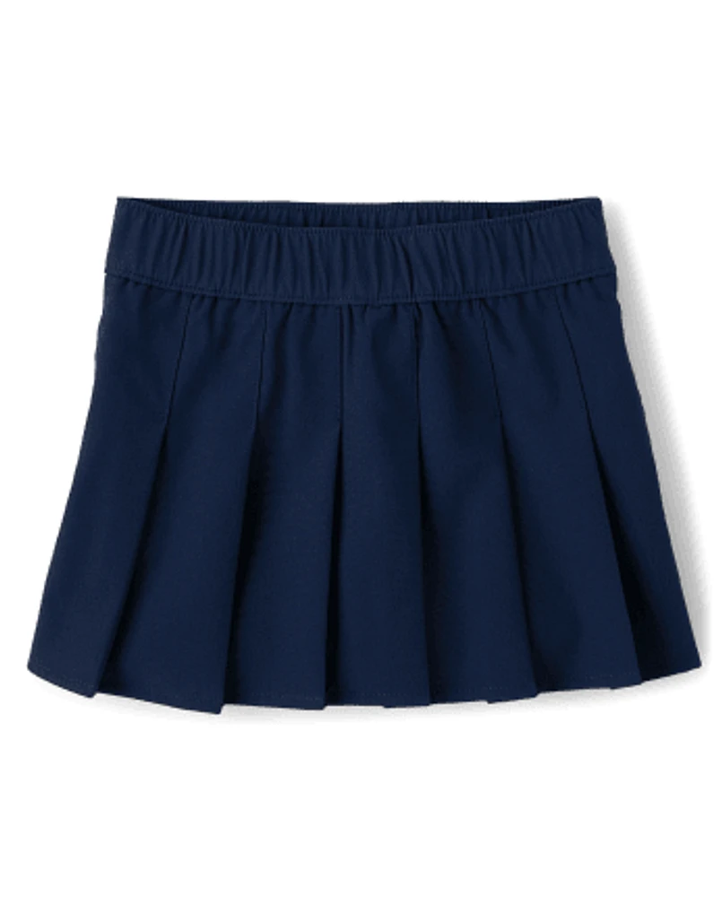 Toddler Girls Uniform Quick Dry Pleated Skort 2-Pack