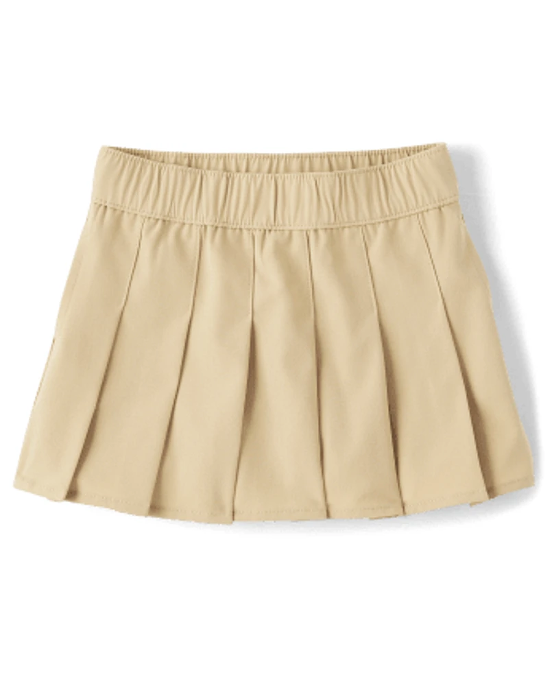 Toddler Girls Uniform Quick Dry Pleated Skort 2-Pack