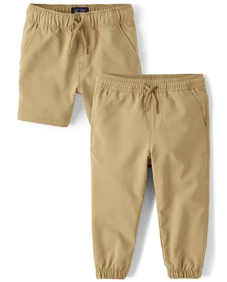 Baby And Toddler Boys Quick Dry Shorts Pants 2-Pack