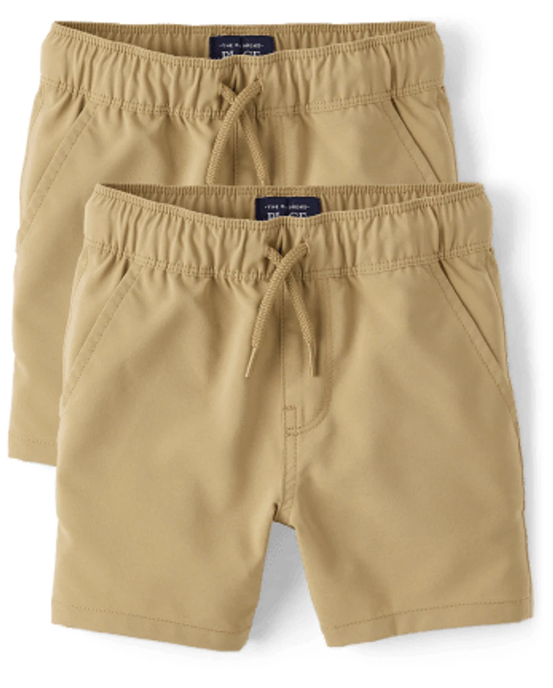 Baby And Toddler Boys Quick Dry Pull On Jogger Shorts