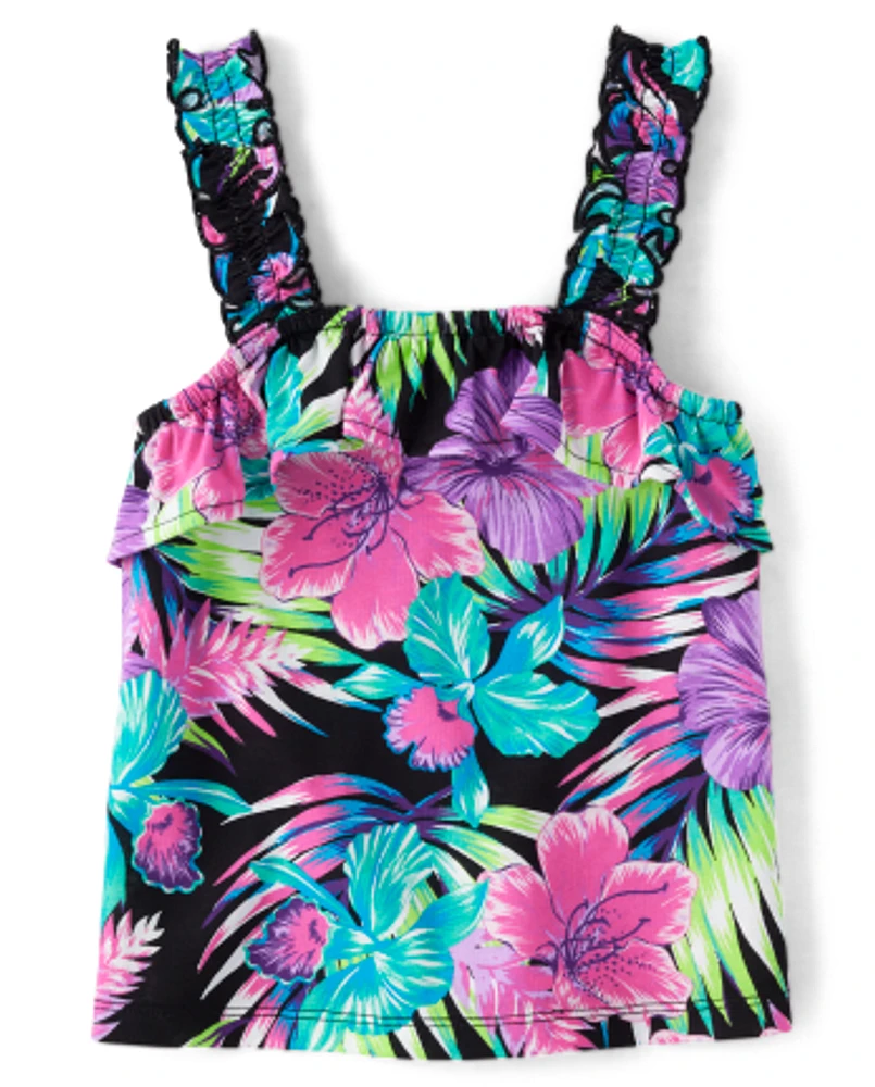 Girls Tropical 2-Piece Outfit Set