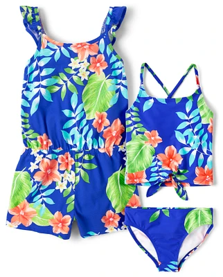 Girls Tropical 2-Piece Swim Set