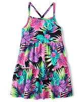 Girls Tropical 2-Piece Swim Set